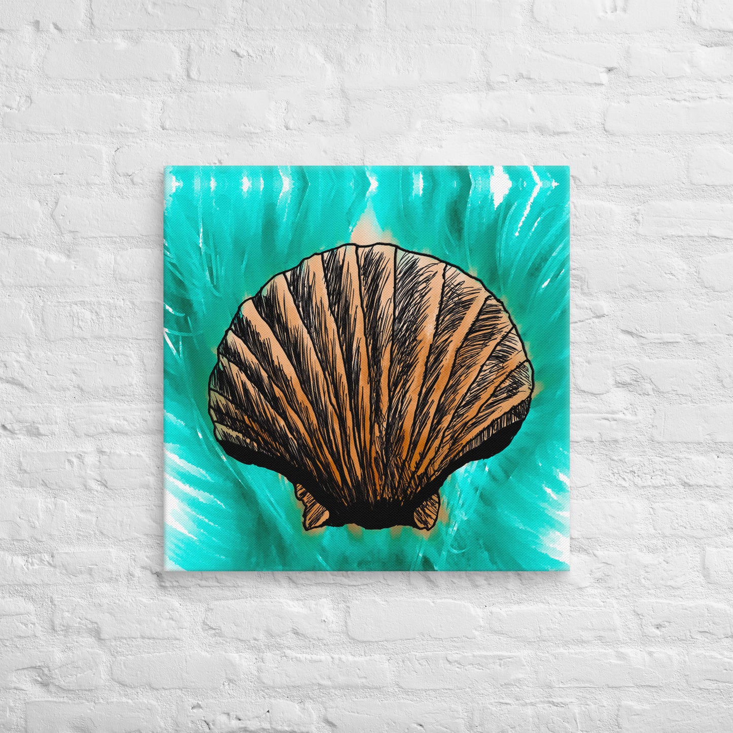 Melt Seashell Canvas