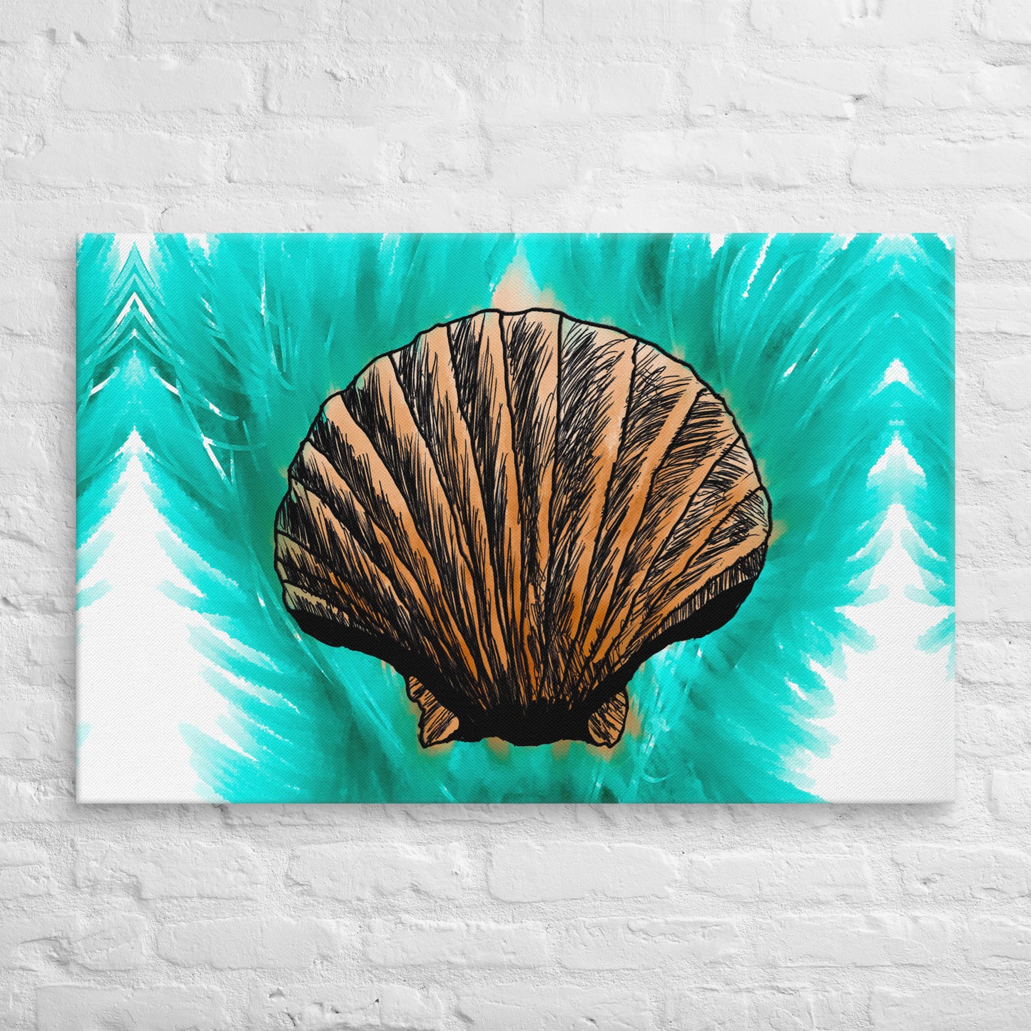 Melt Seashell Canvas