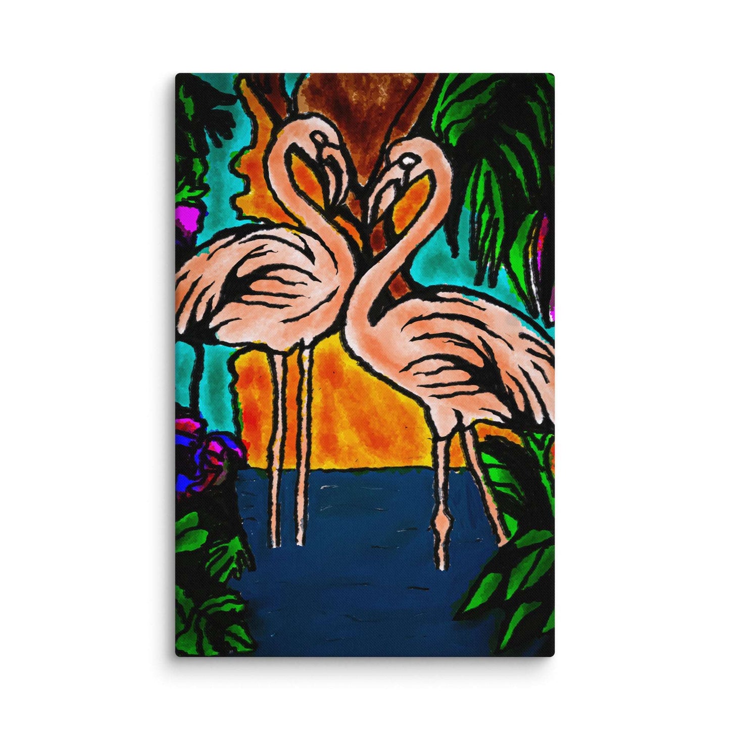 Flamingo Vibe Canvas