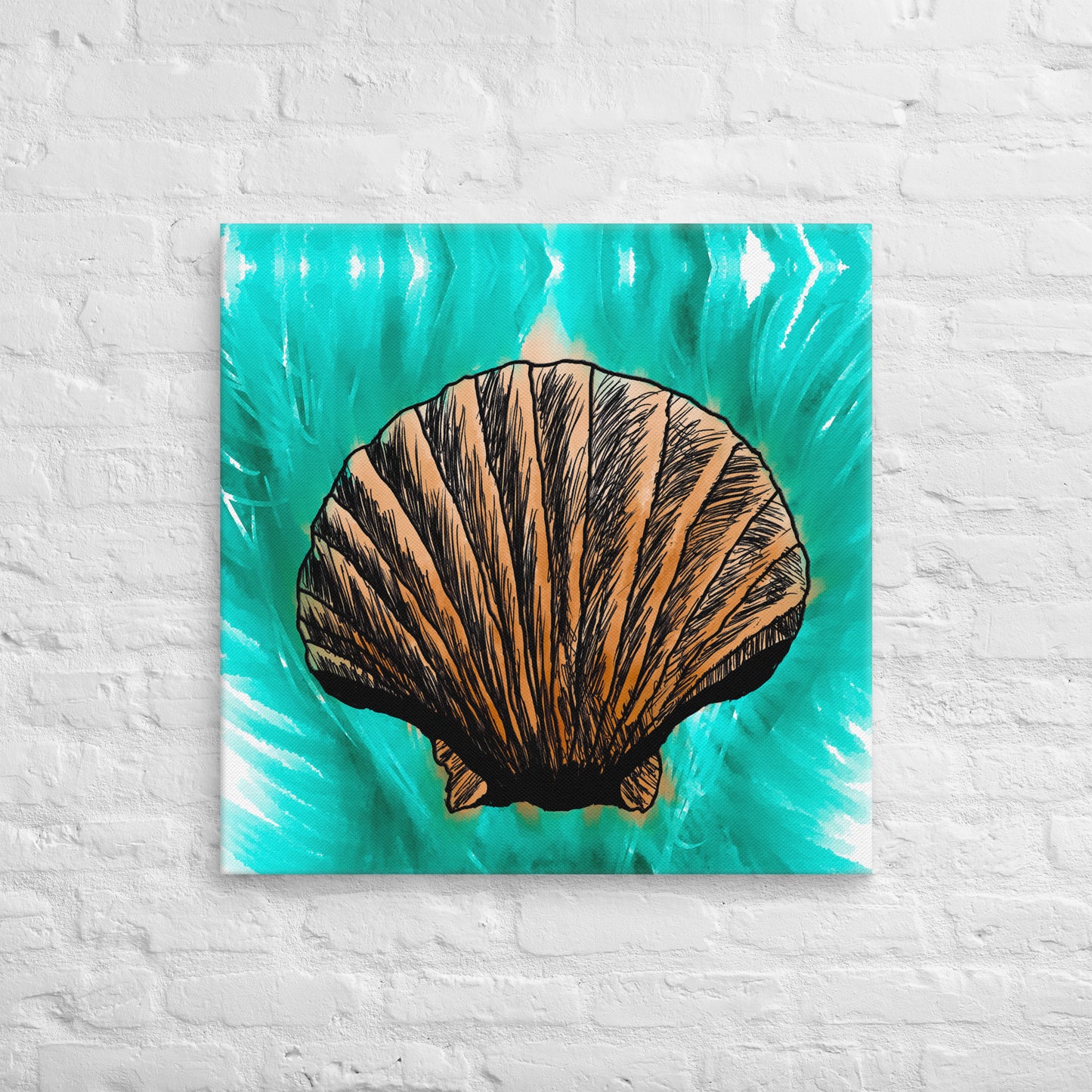 Melt Seashell Canvas