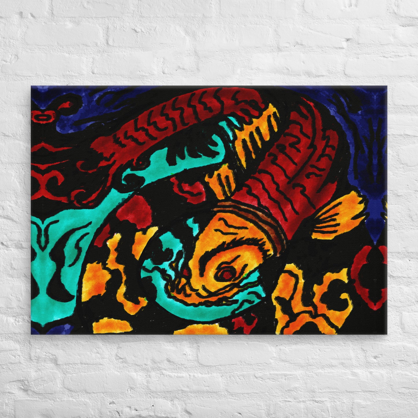 Koi Spiral Canvas