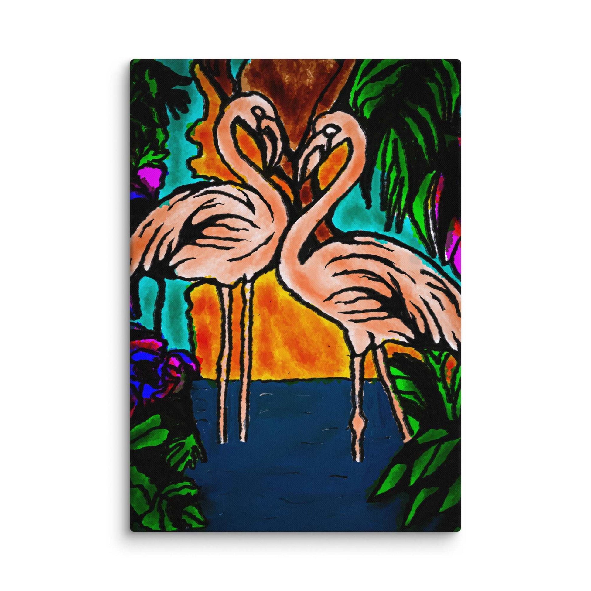 Flamingo Vibe Canvas