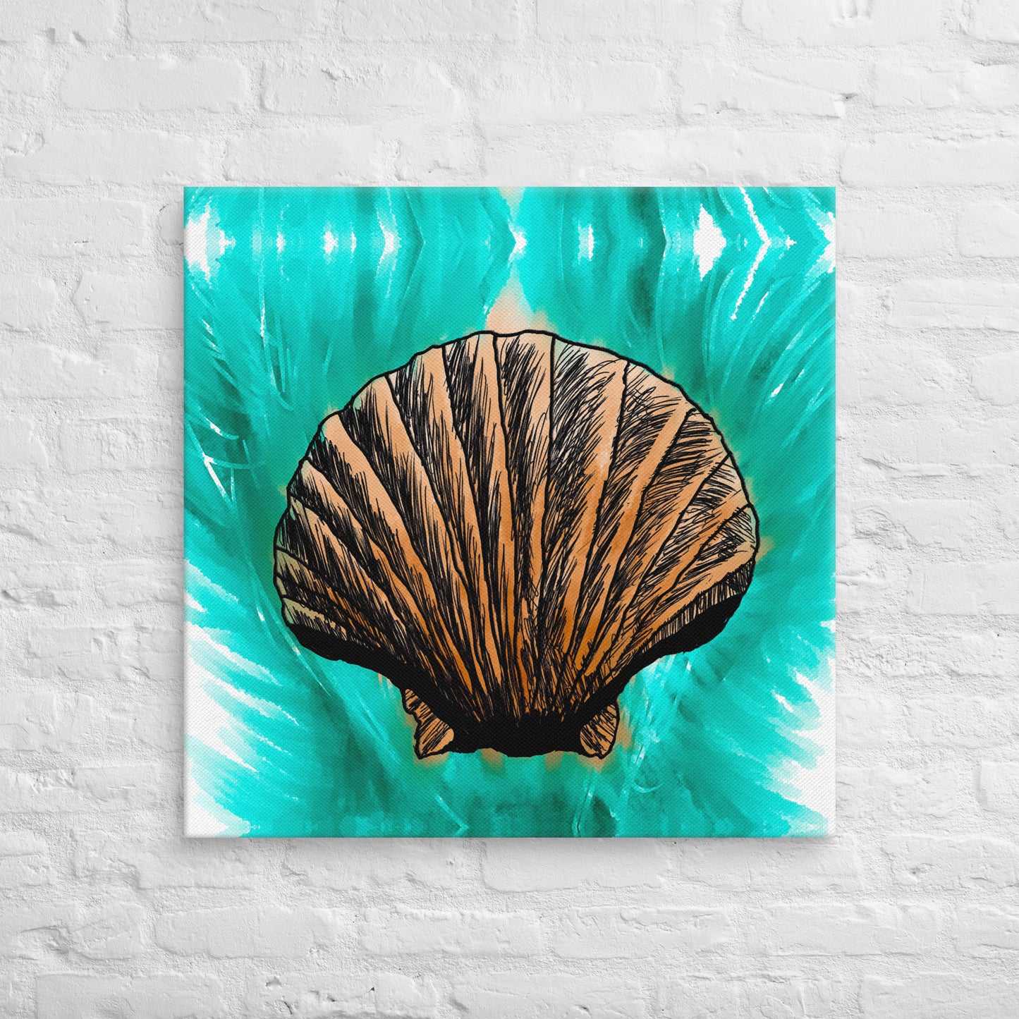 Melt Seashell Canvas