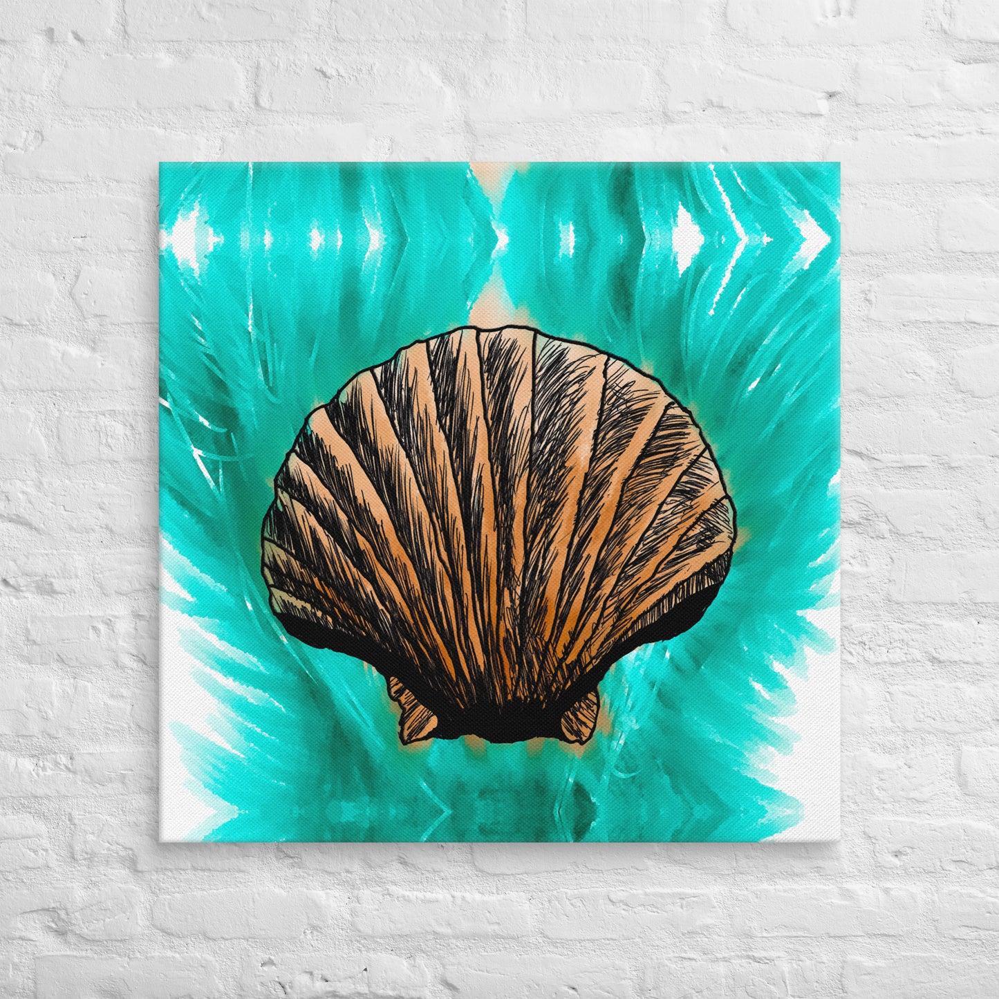 Melt Seashell Canvas