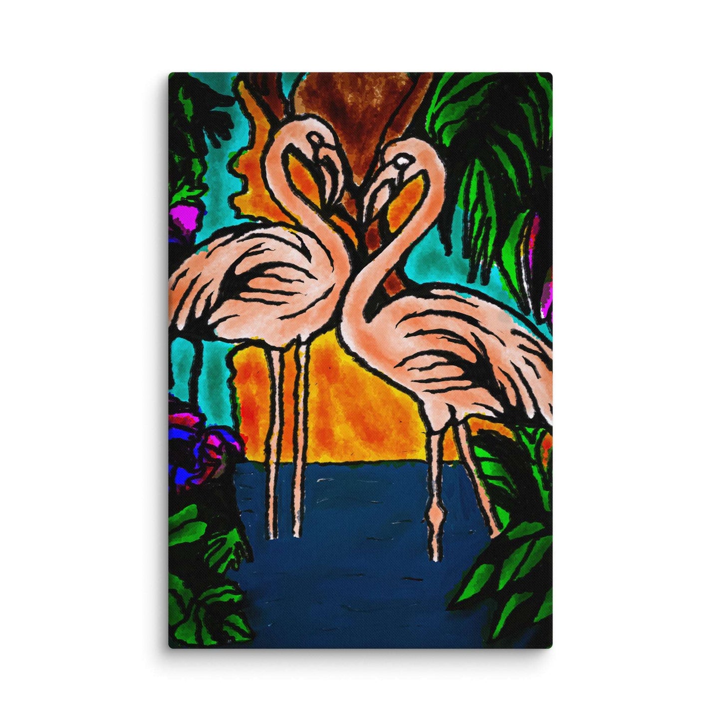 Flamingo Vibe Canvas