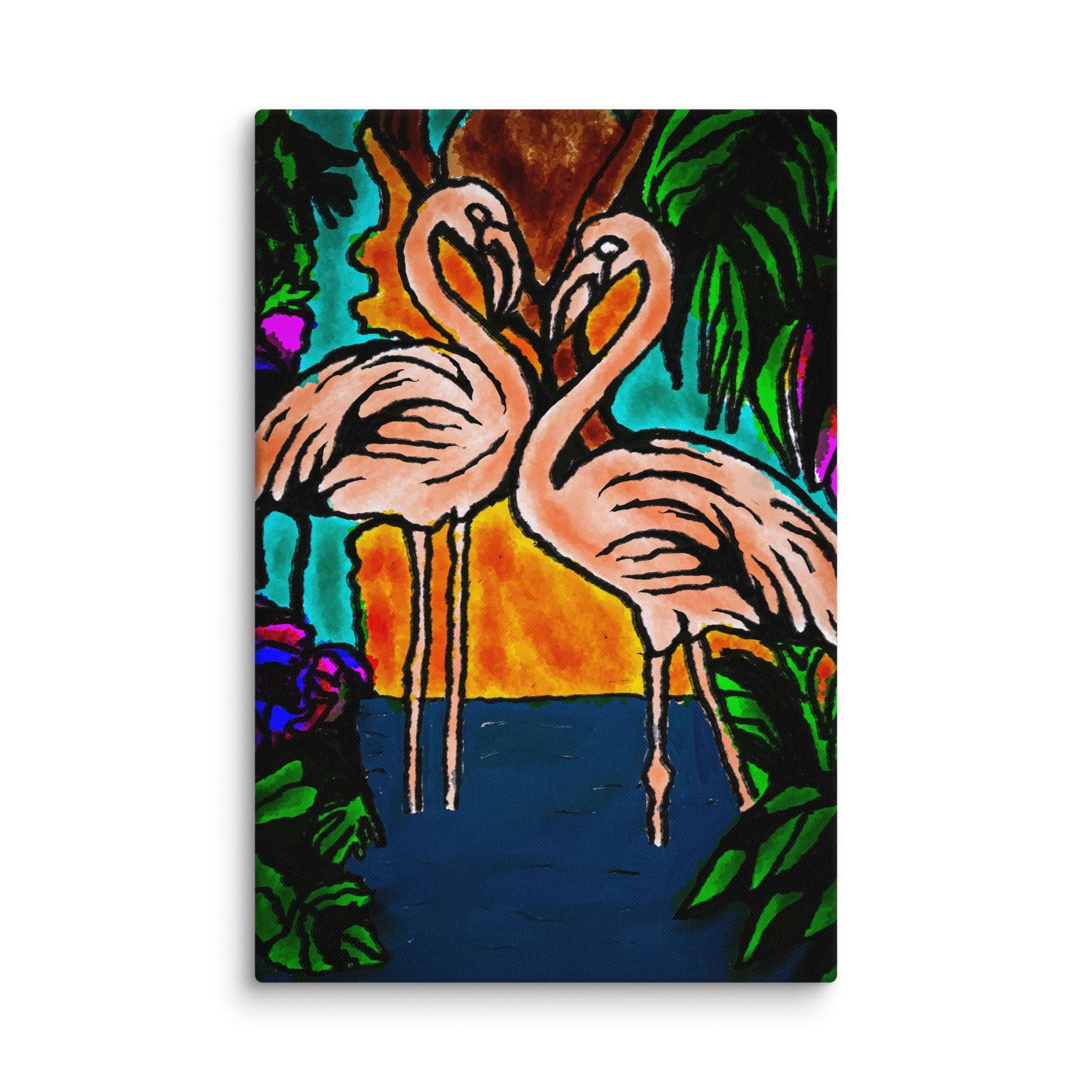 Flamingo Vibe Canvas