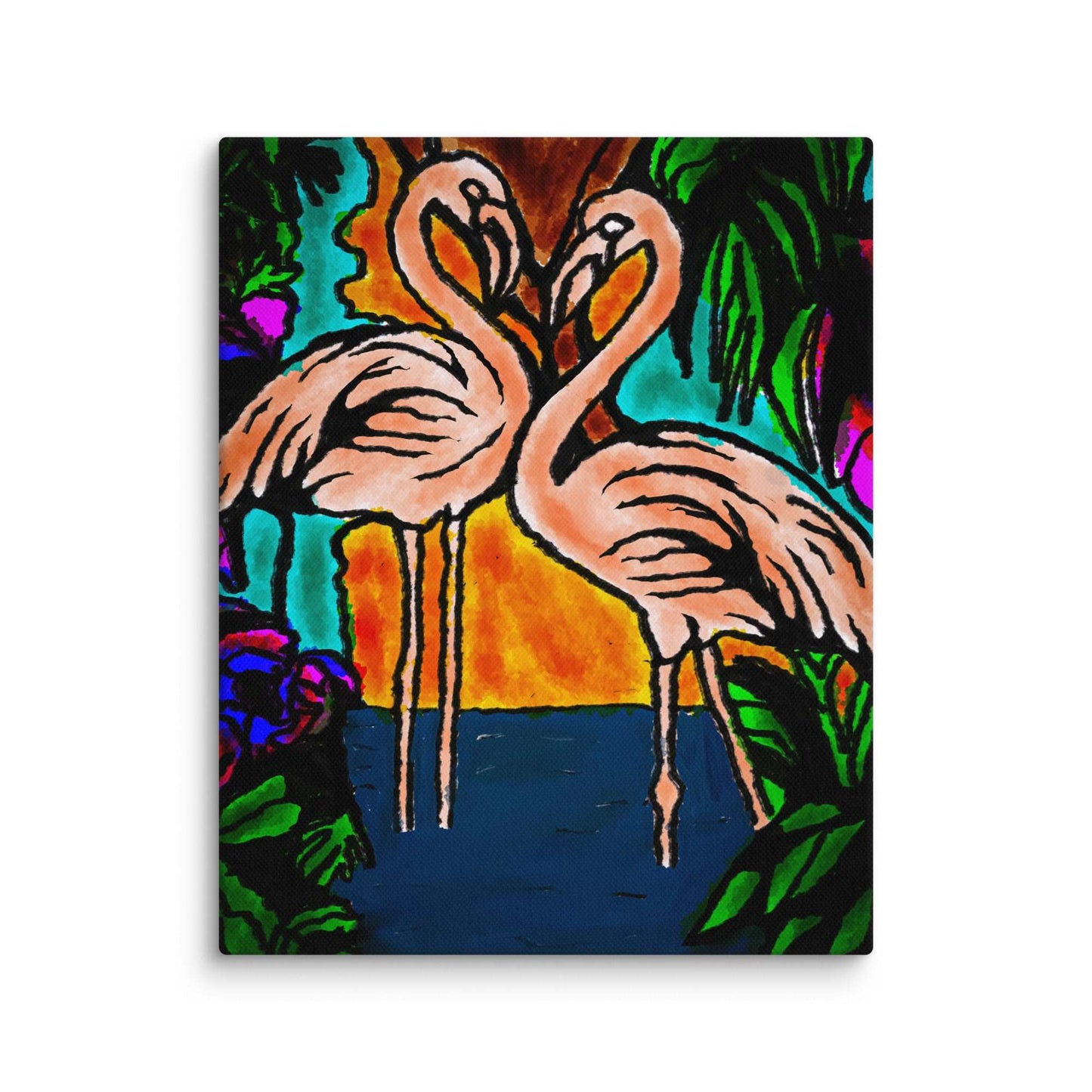 Flamingo Vibe Canvas