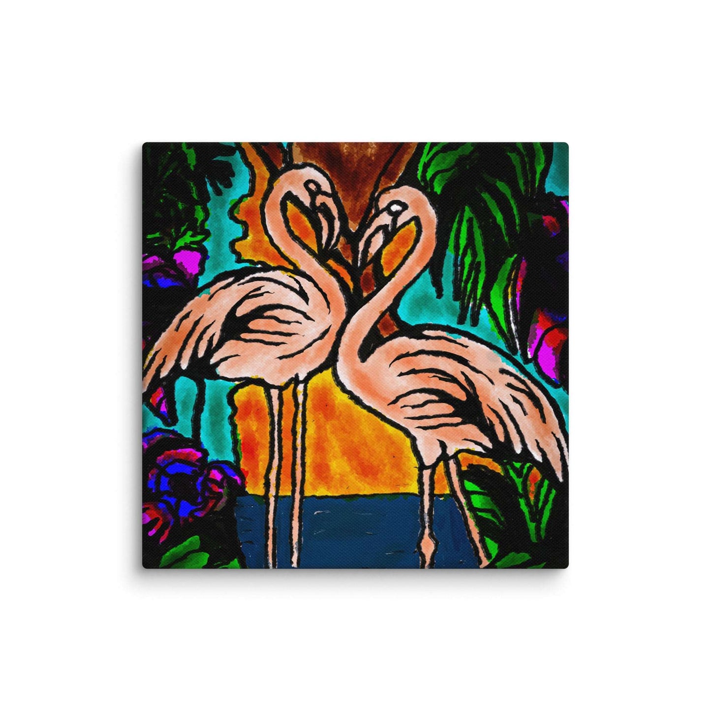 Flamingo Vibe Canvas