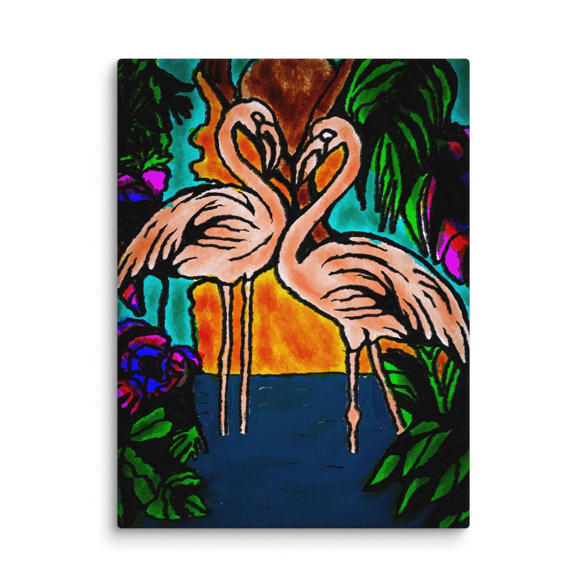 Flamingo Vibe Canvas