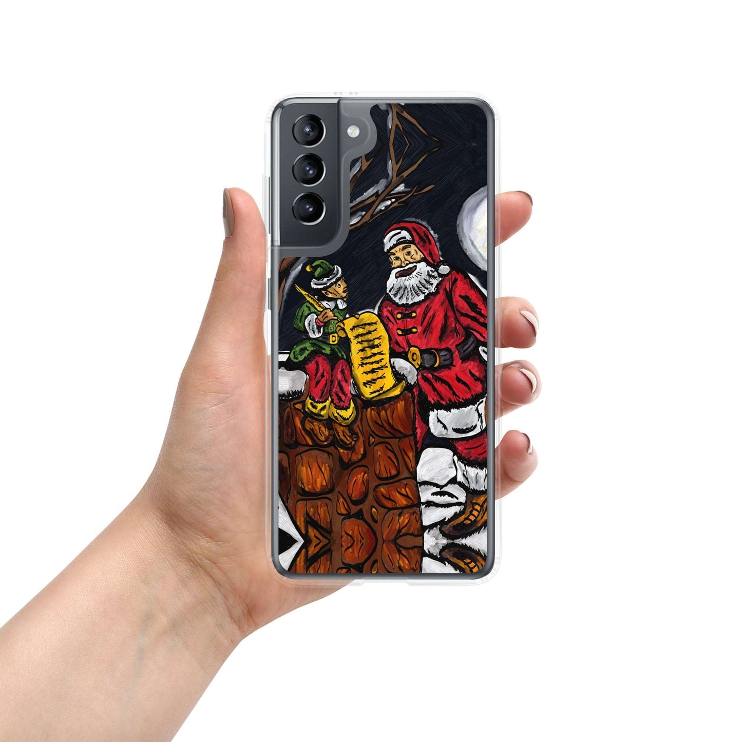 A Night With Santa Clear Case for Samsung®