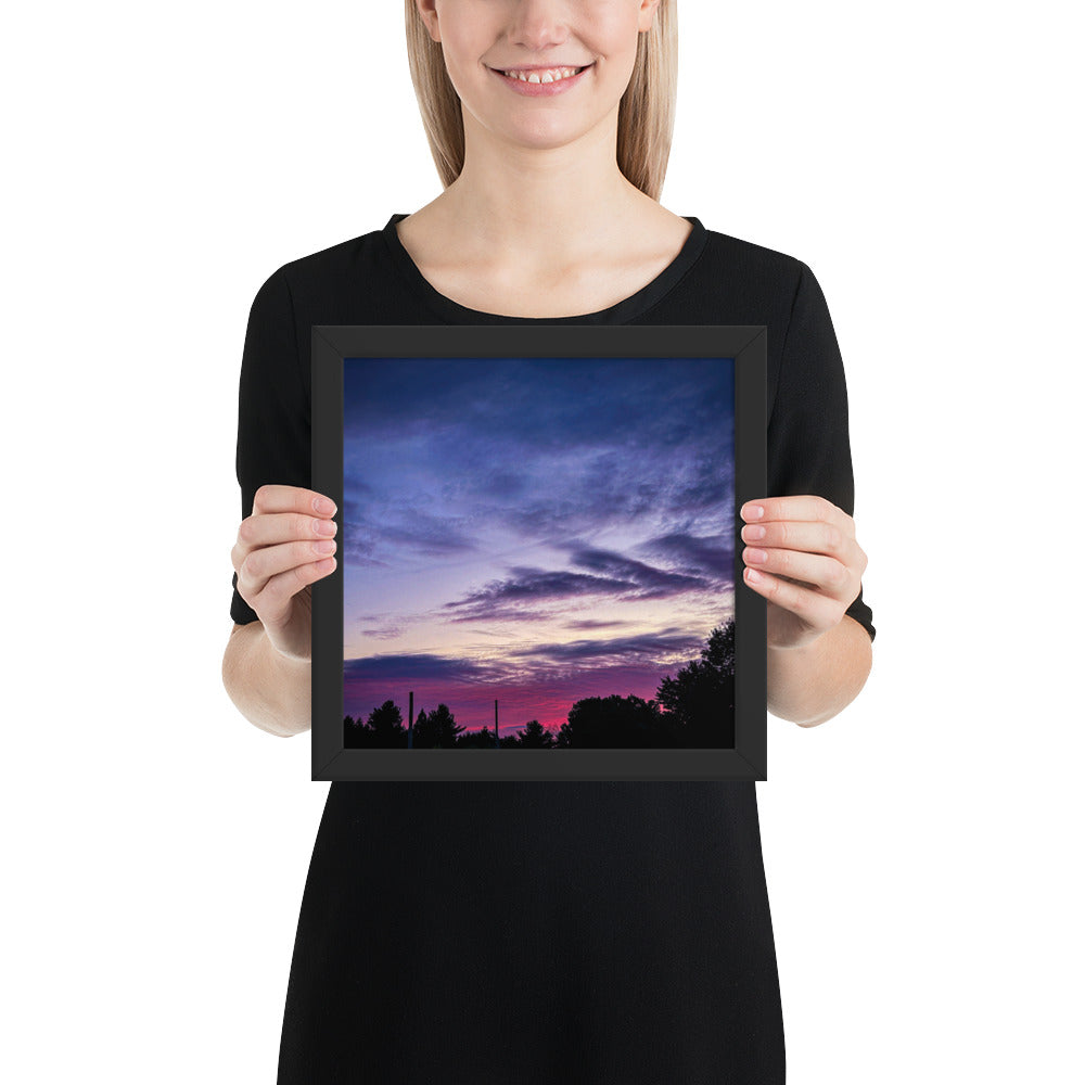 Purple Skylight Framed poster