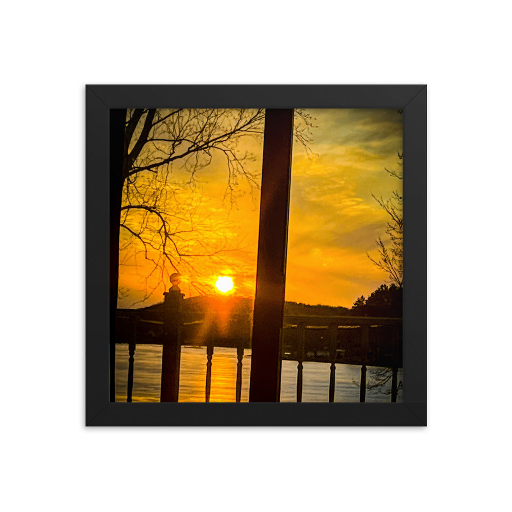 Icey Sunset Framed poster