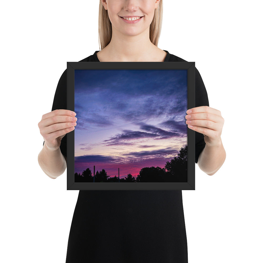 Purple Skylight Framed poster