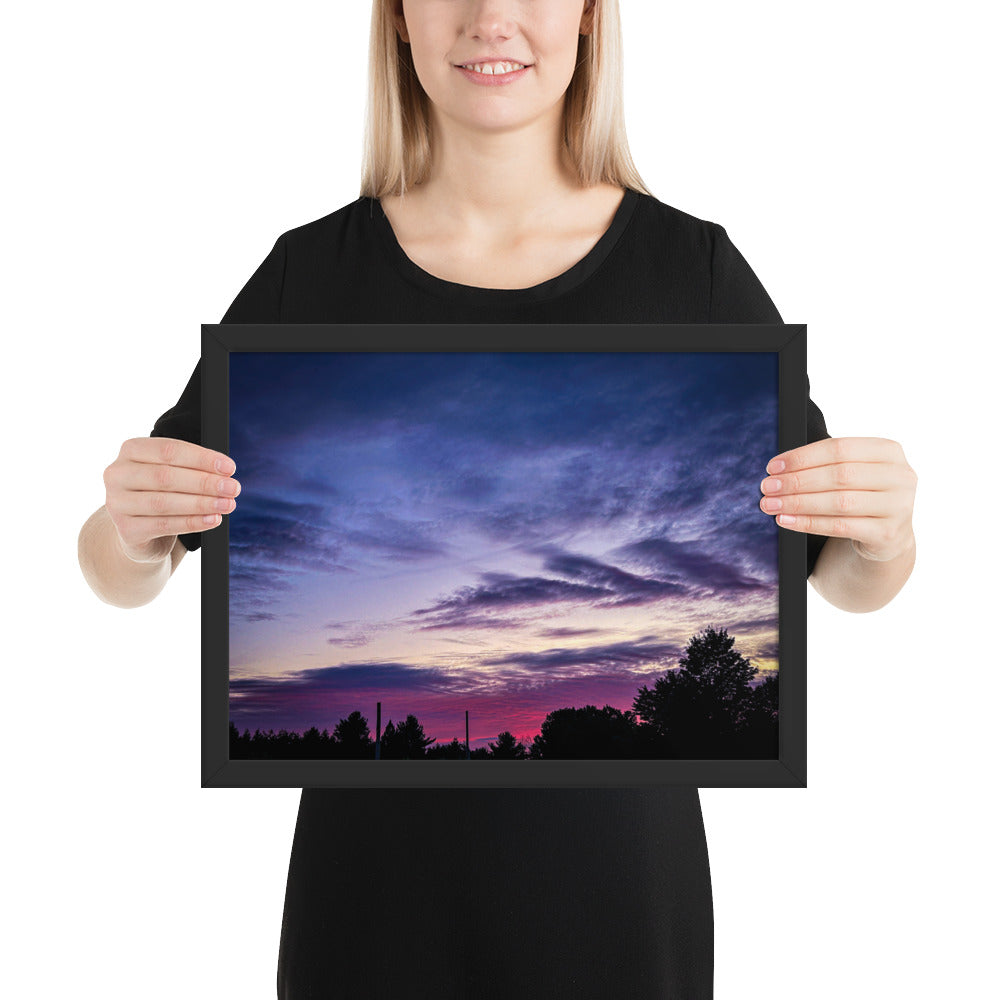 Purple Skylight Framed poster