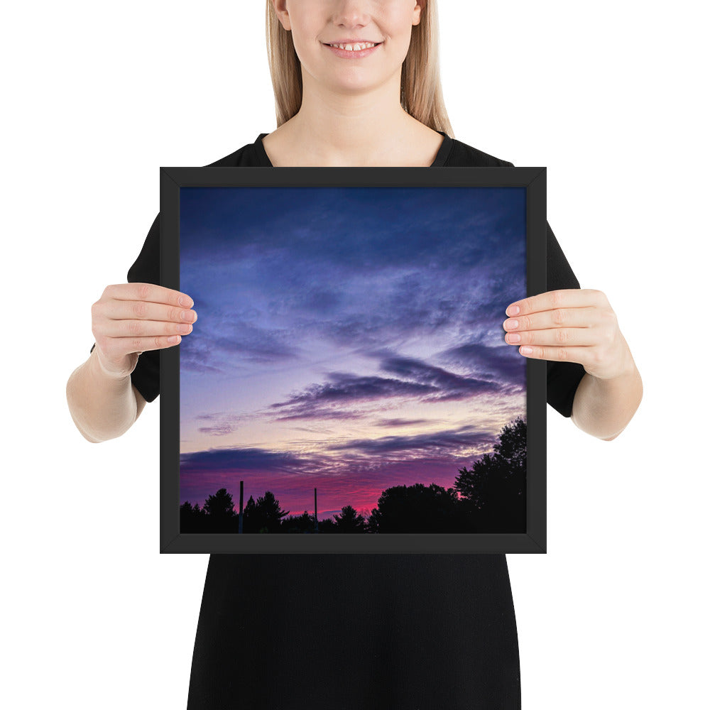 Purple Skylight Framed poster