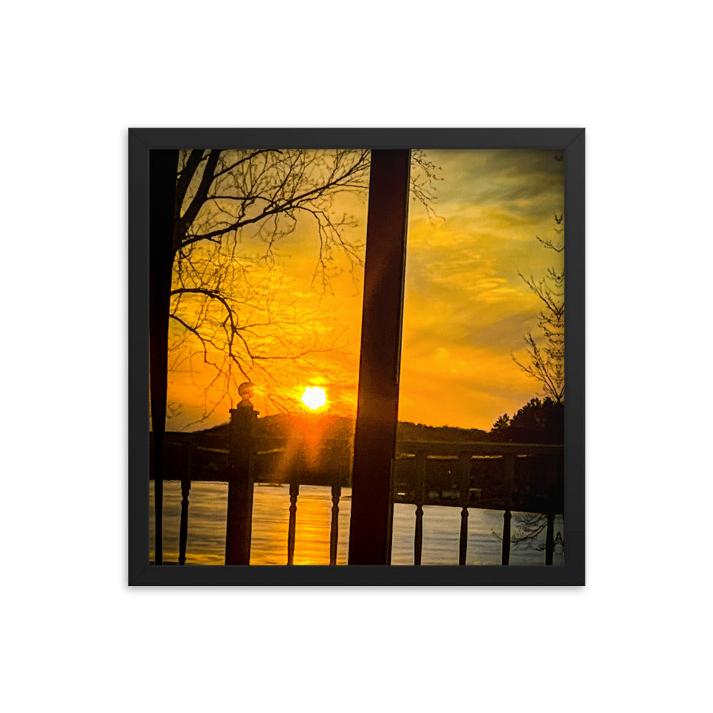 Icey Sunset Framed poster