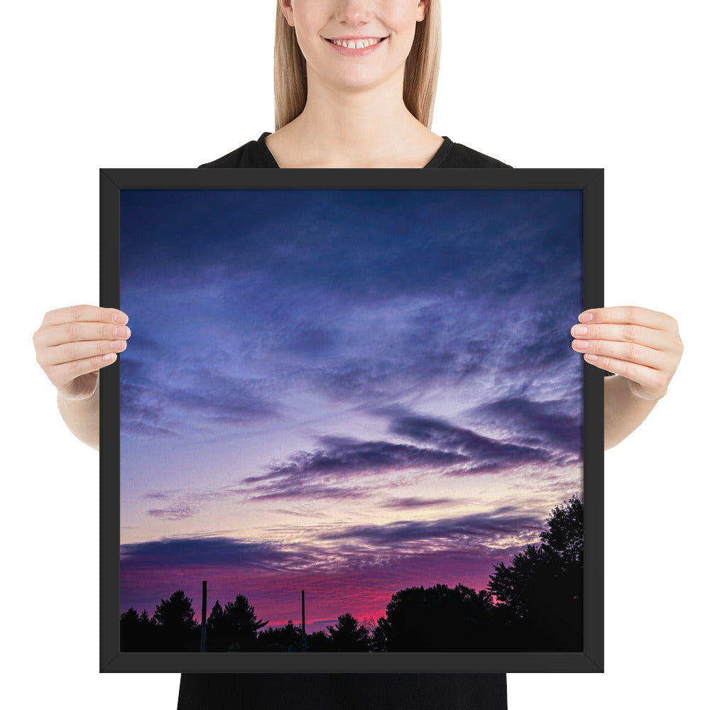 Purple Skylight Framed poster