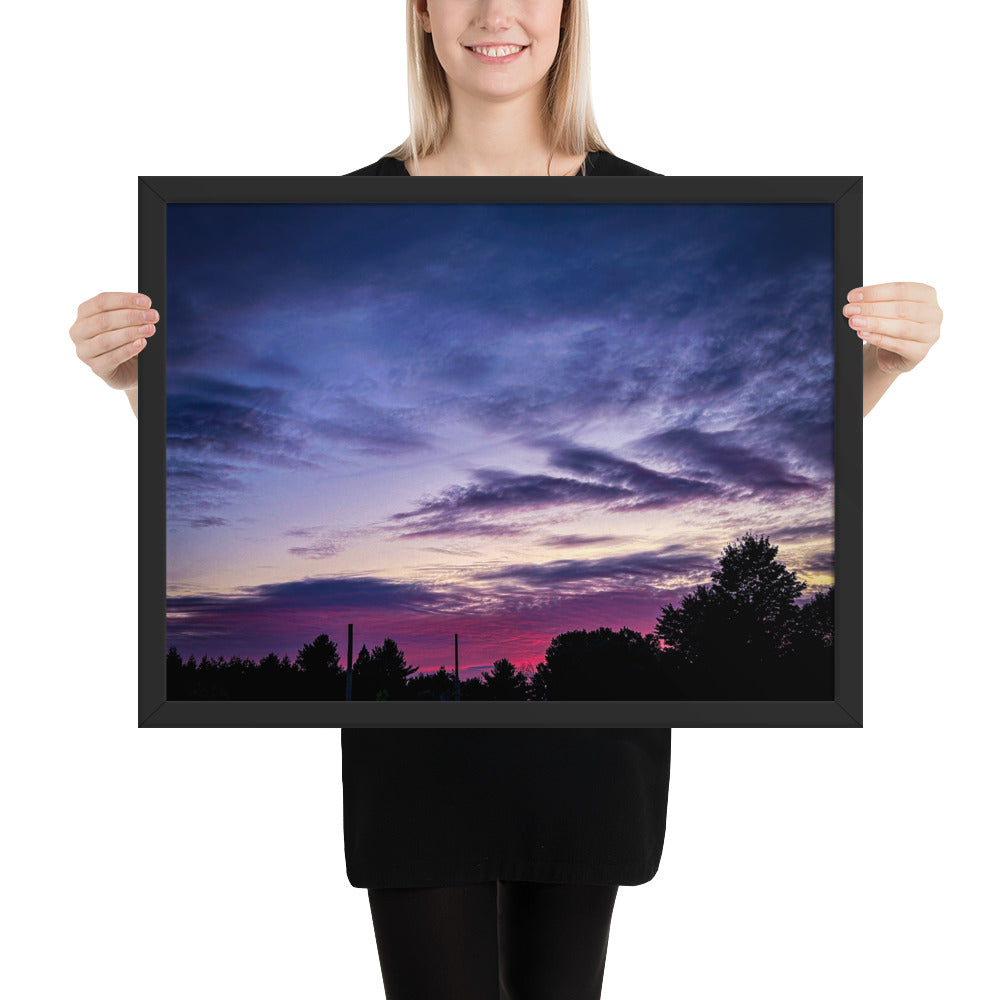 Purple Skylight Framed poster