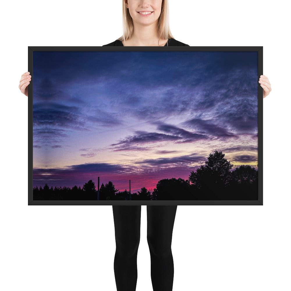 Purple Skylight Framed poster