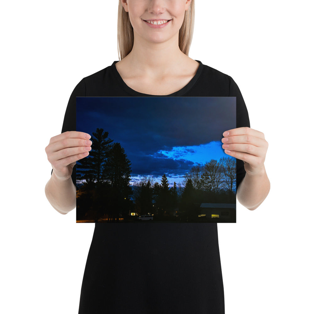 Deep Cyan Sky Poster