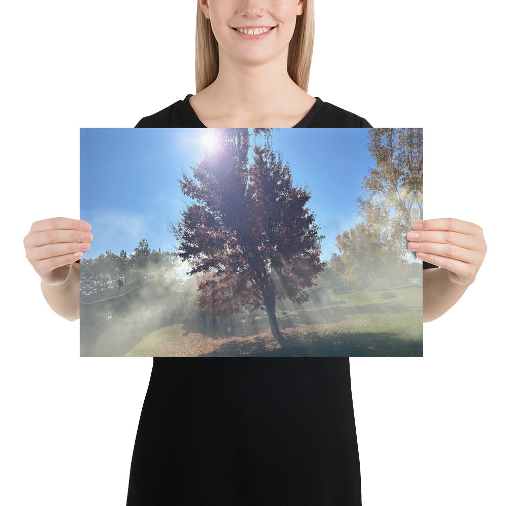 Smokey Tree Poster