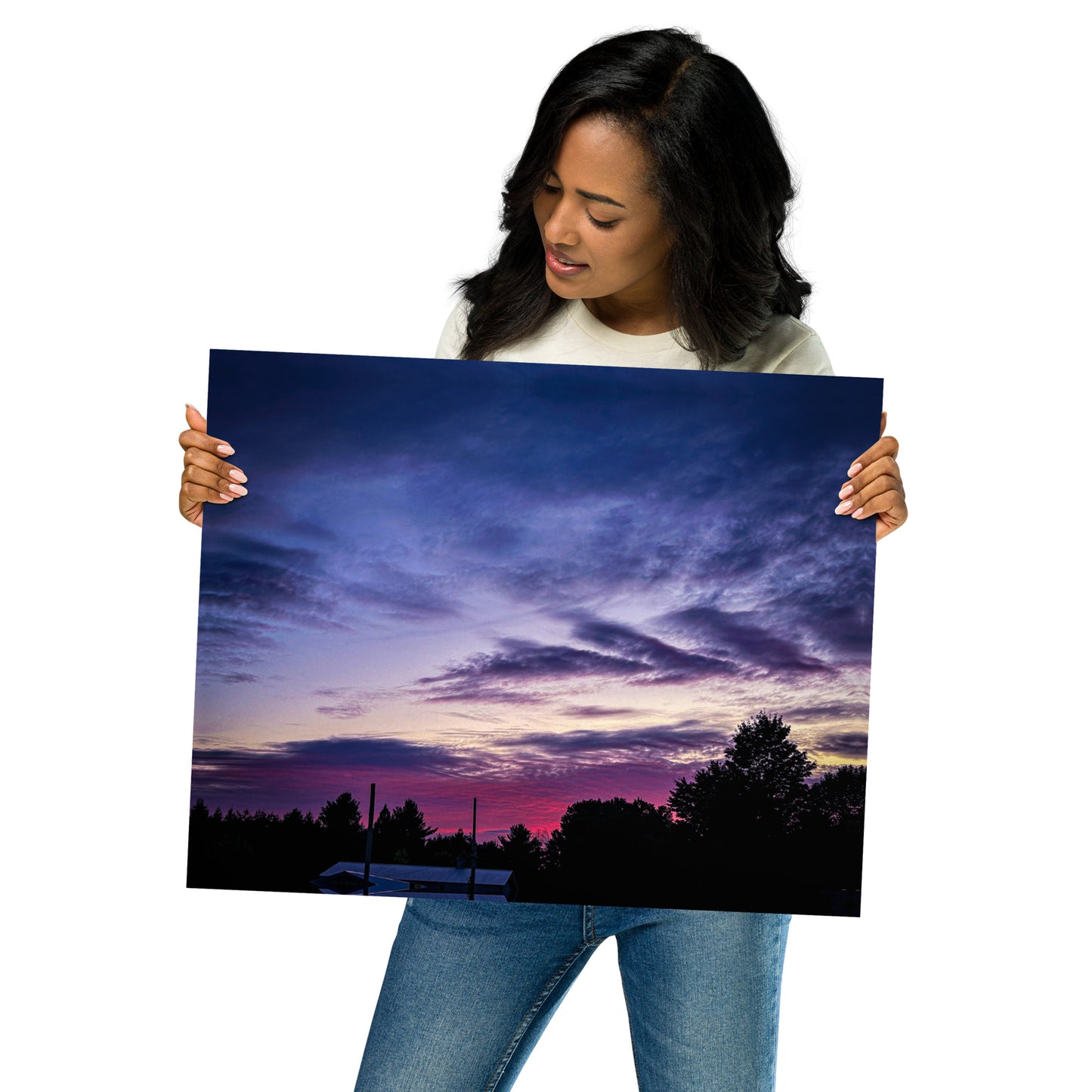 Purple Skylight Poster