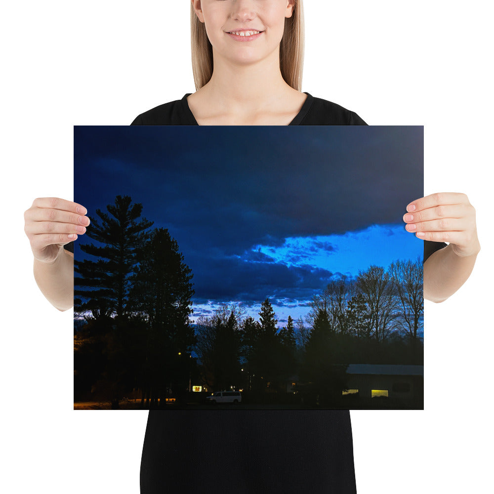 Deep Cyan Sky Poster