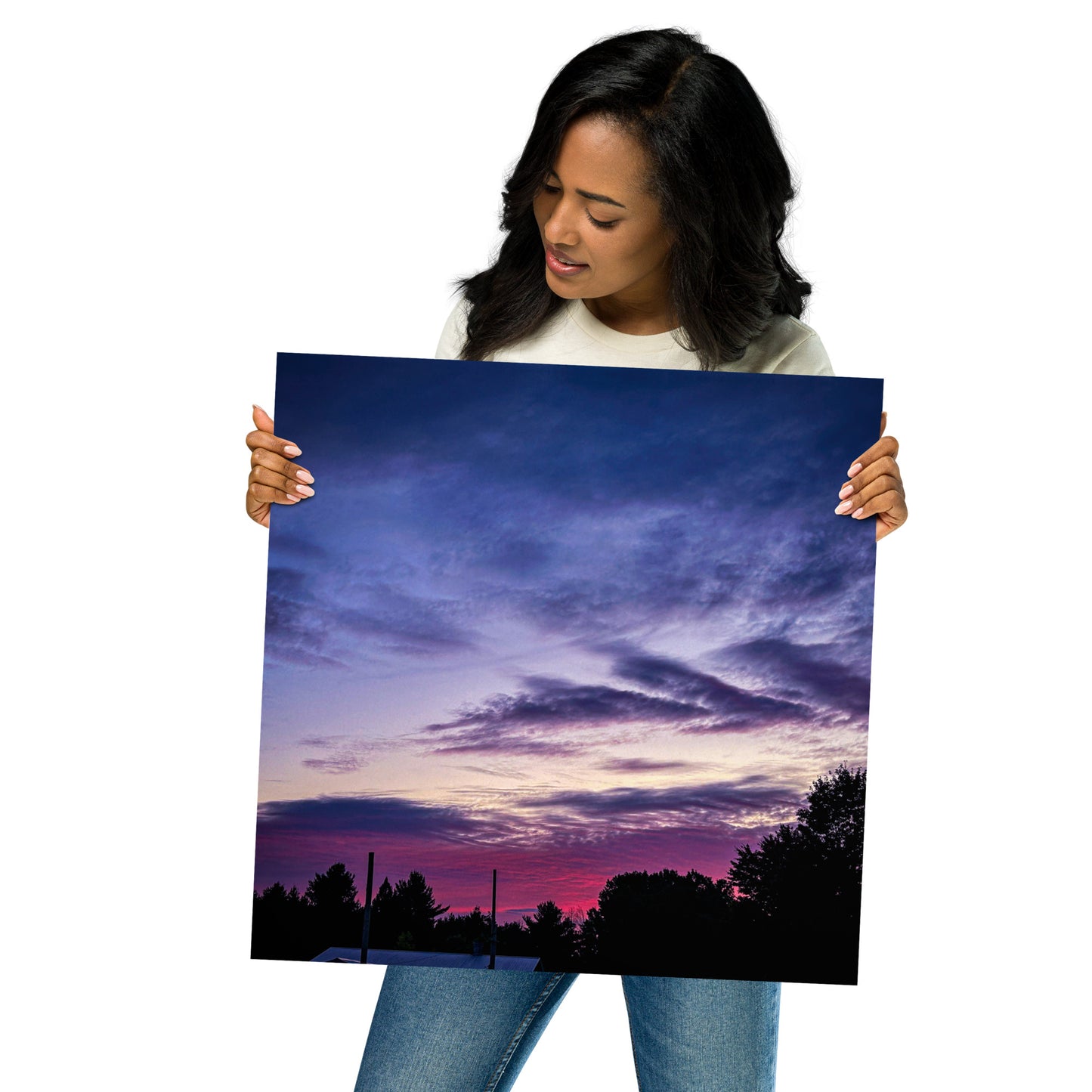 Purple Skylight Poster