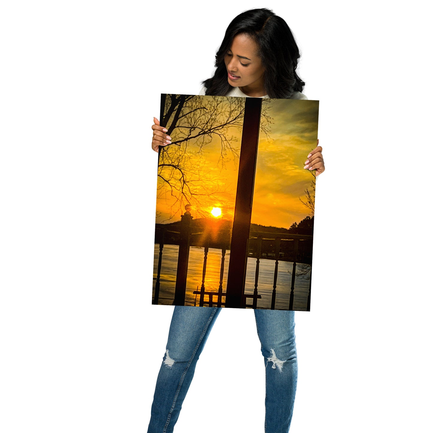 Icey Sunset Poster