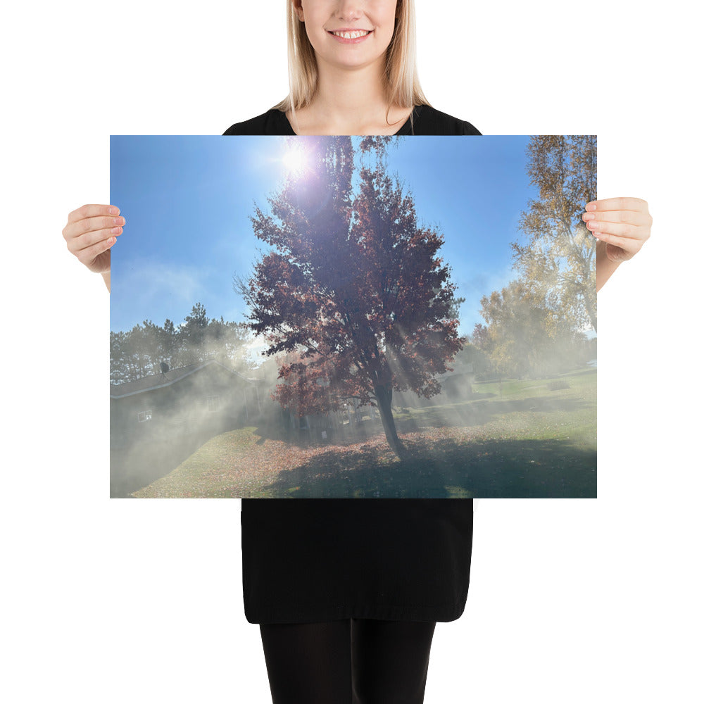 Smokey Tree Poster