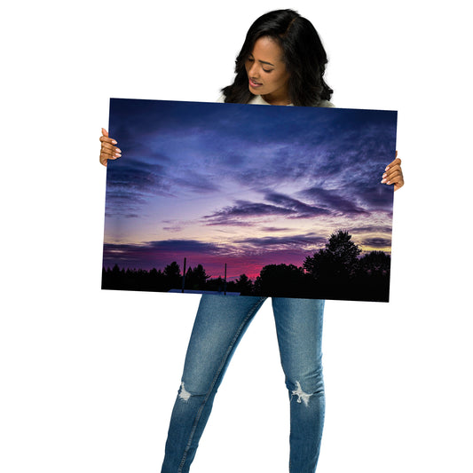 Purple Skylight Poster