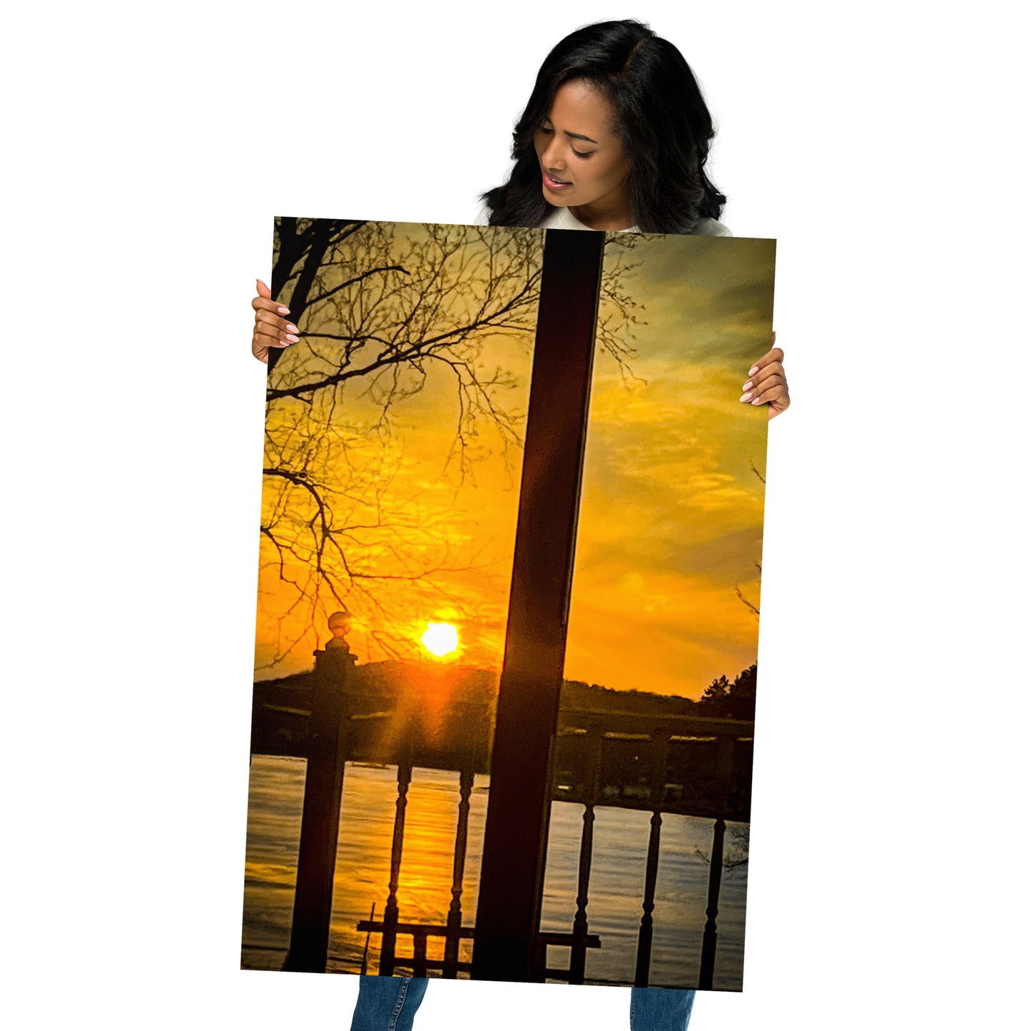 Icey Sunset Poster