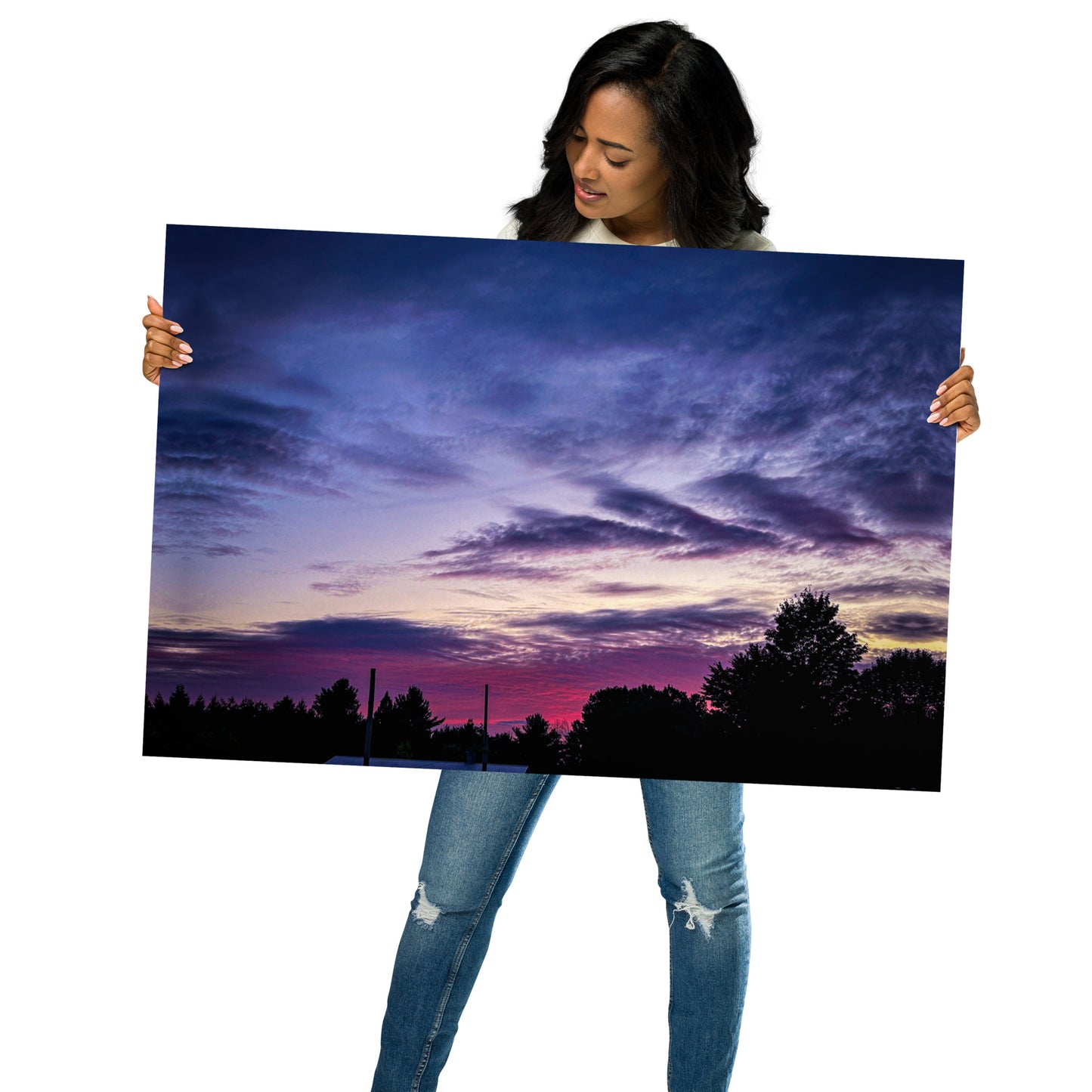 Purple Skylight Poster