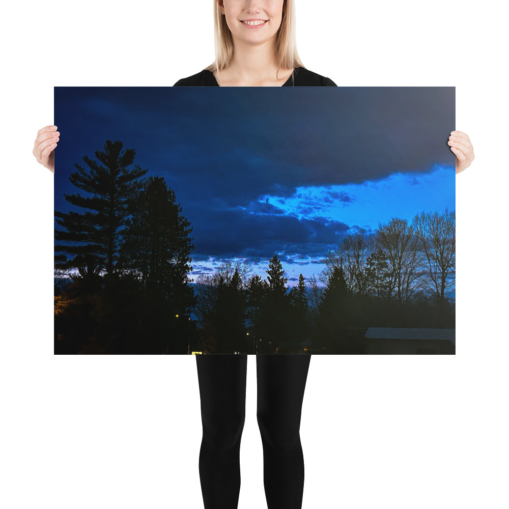 Deep Cyan Sky Poster