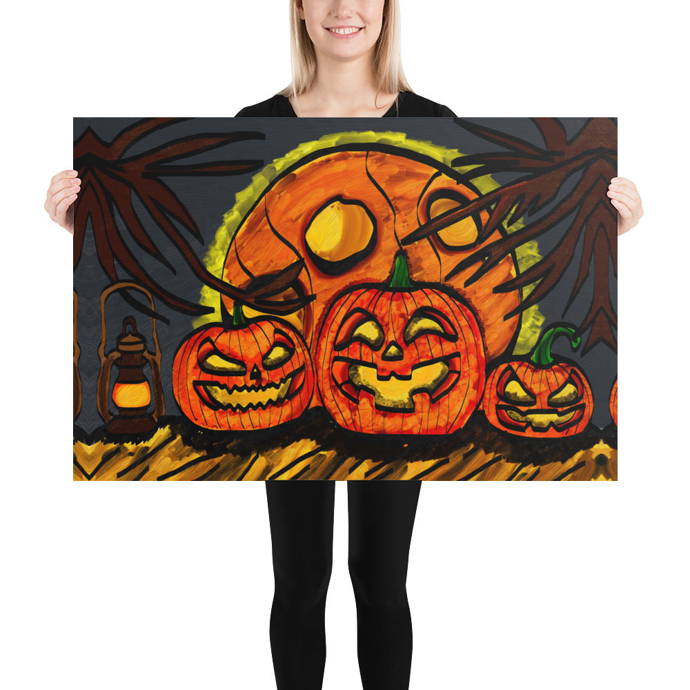 MoonLight Pumpkins Poster