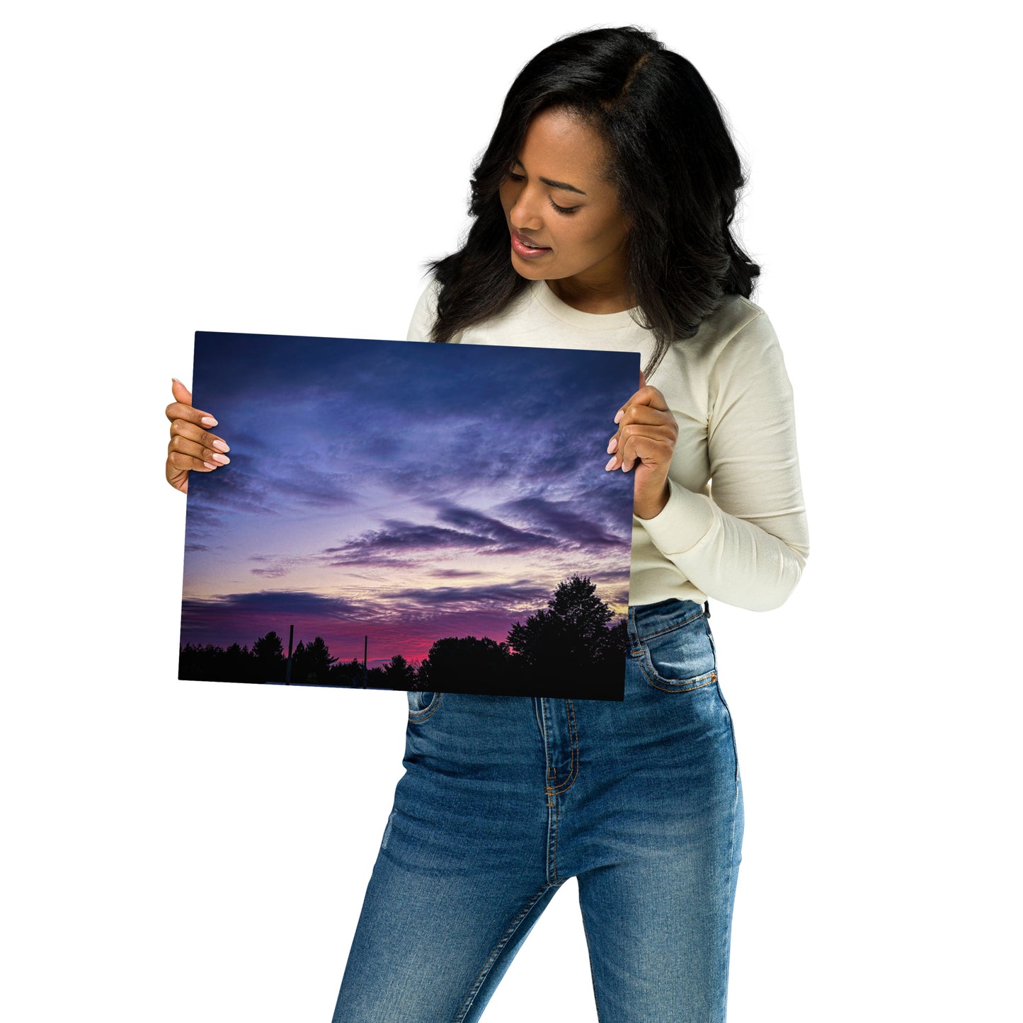 Purple Skylight Metal prints