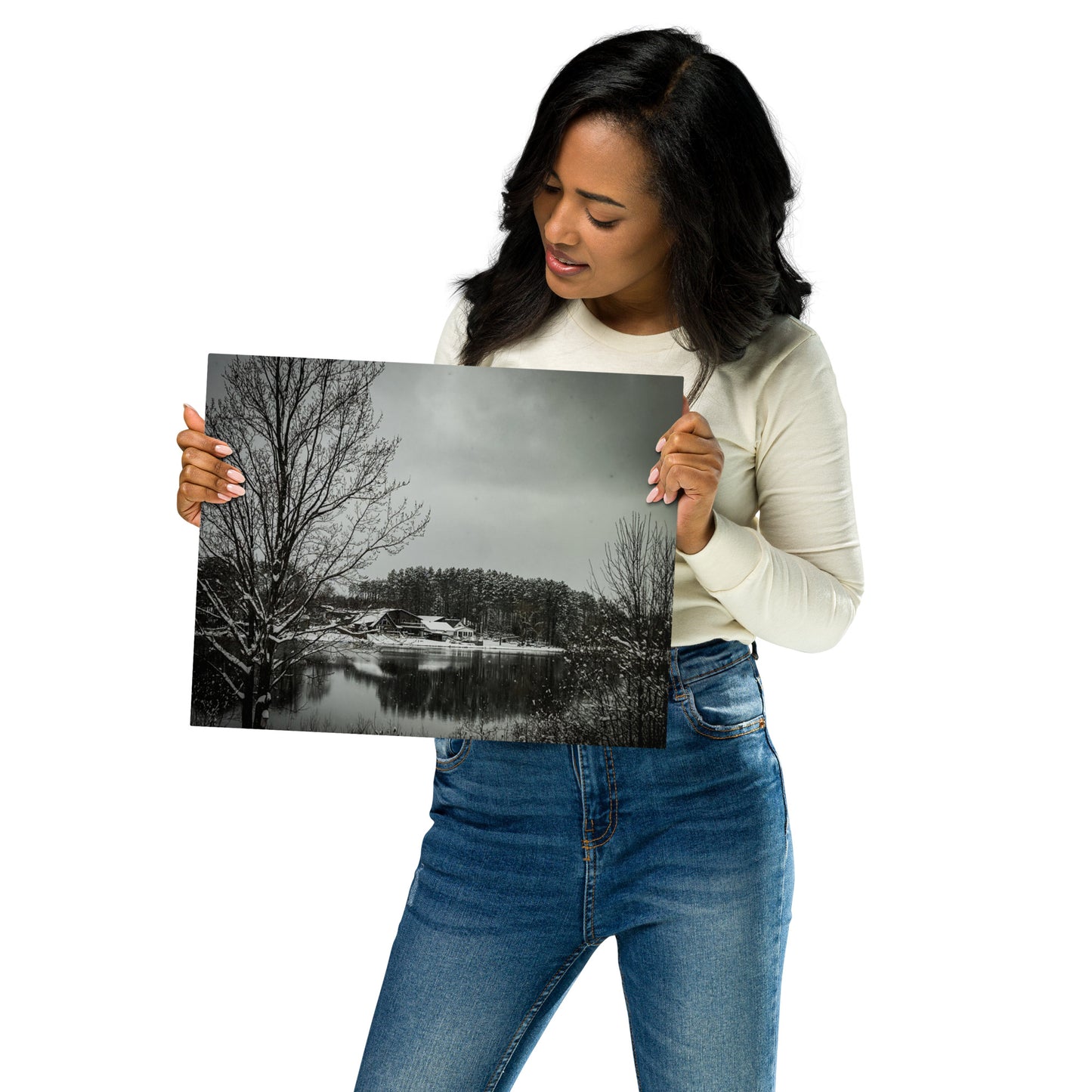 Winter Ni Metal prints