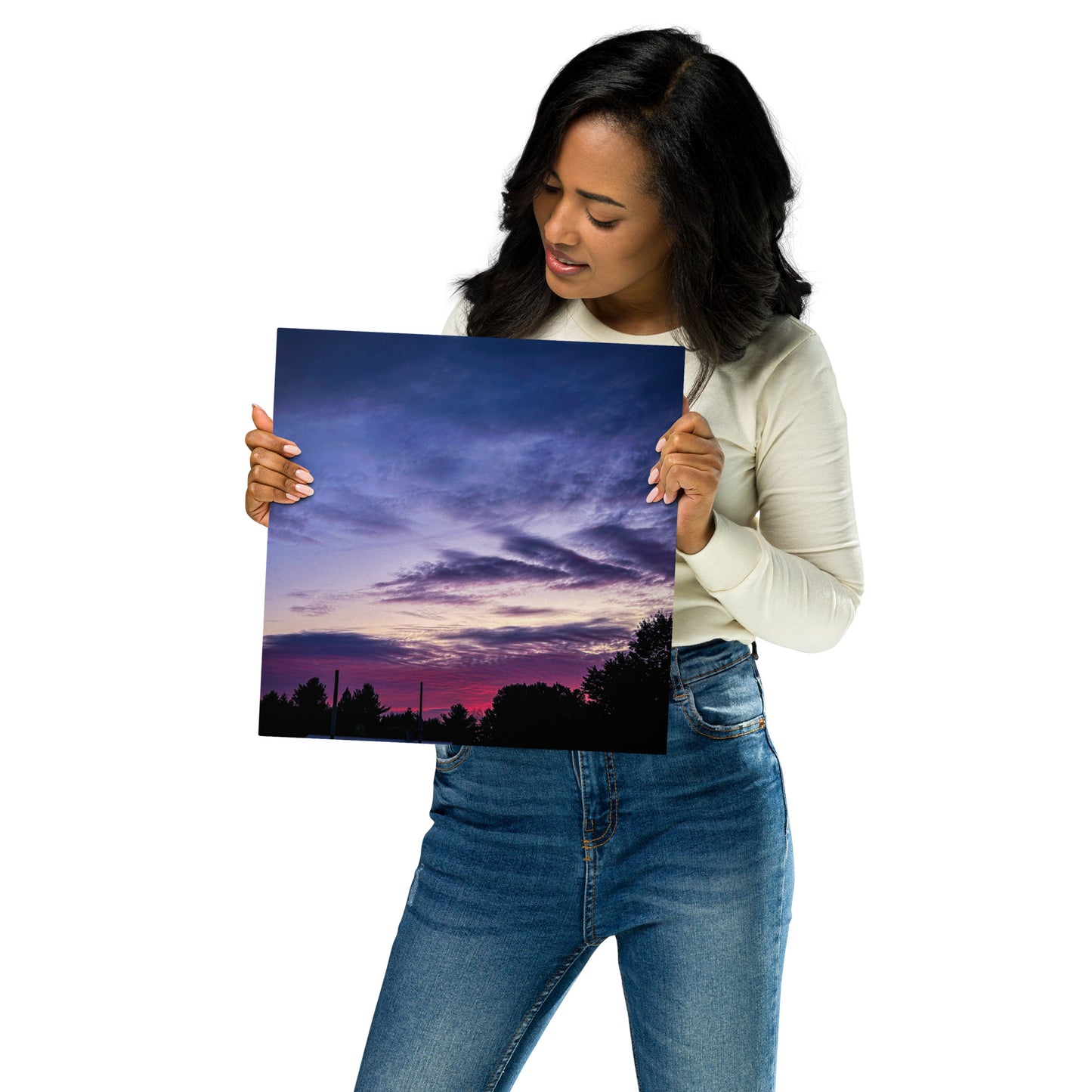 Purple Skylight Metal prints