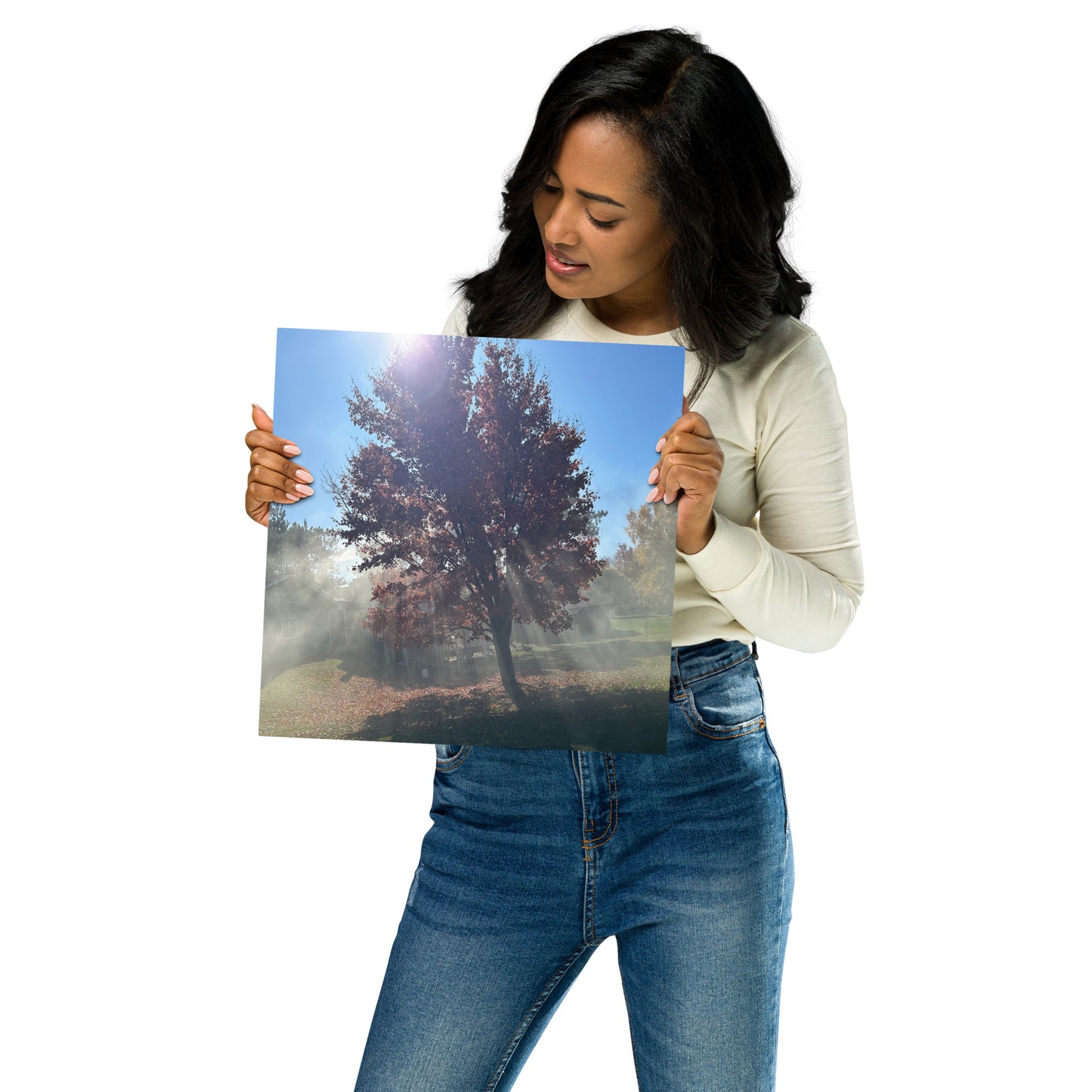 Smokey Tree Metal prints