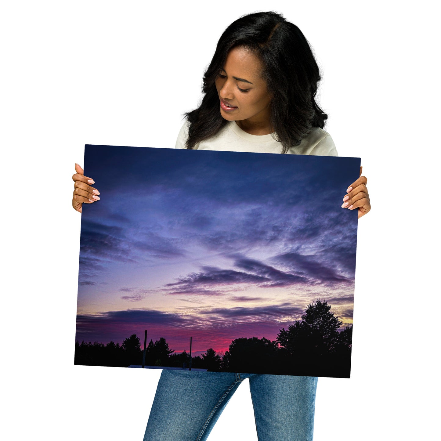 Purple Skylight Metal prints