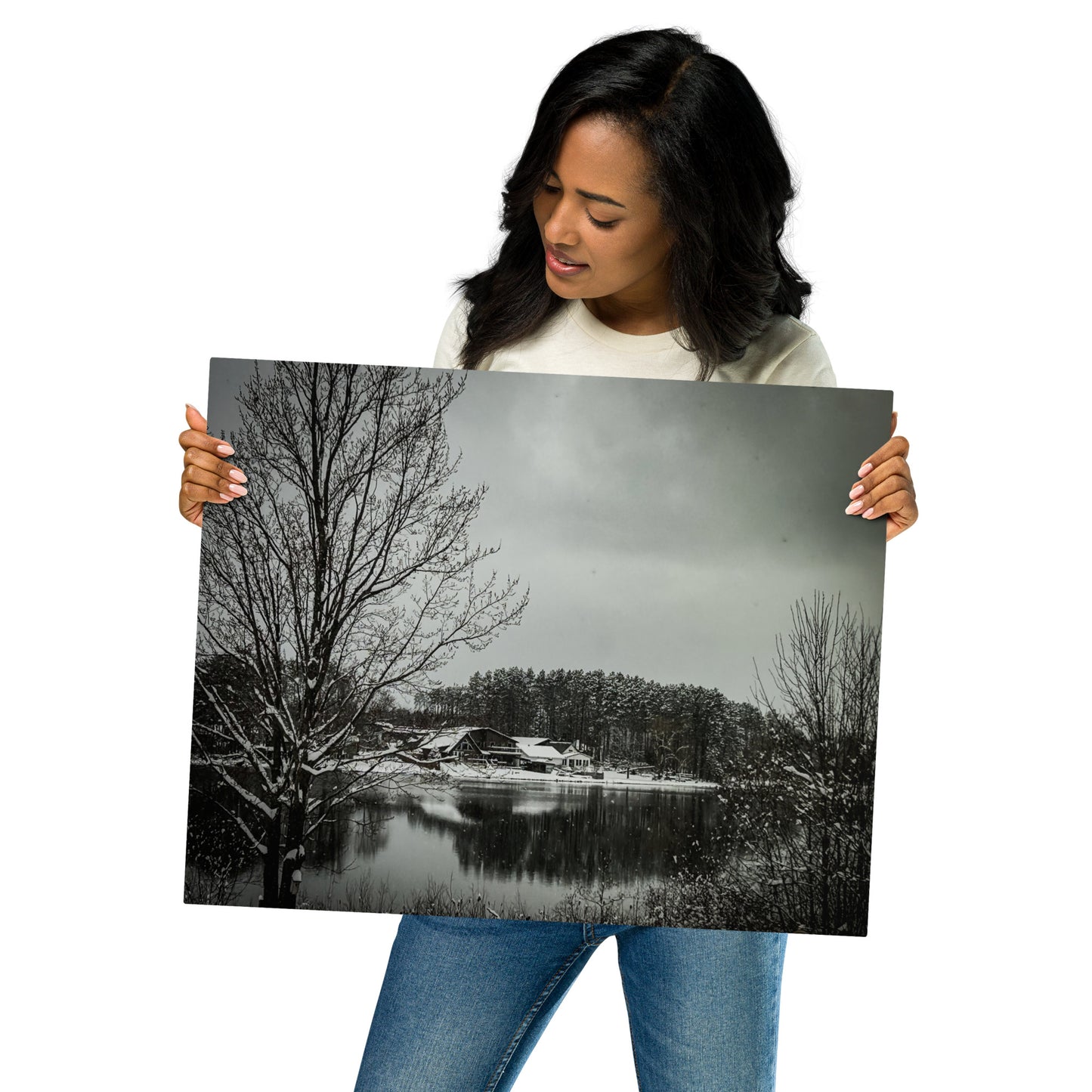 Winter Ni Metal prints