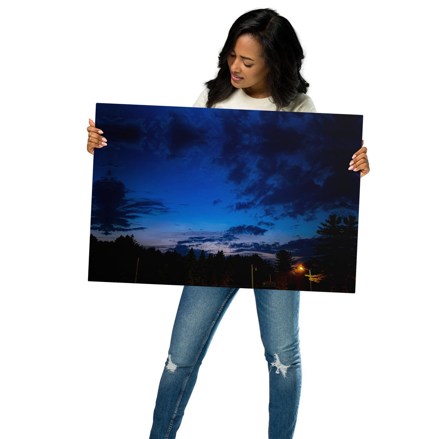 Summer Nights Metal prints