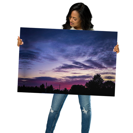 Purple Skylight Metal prints