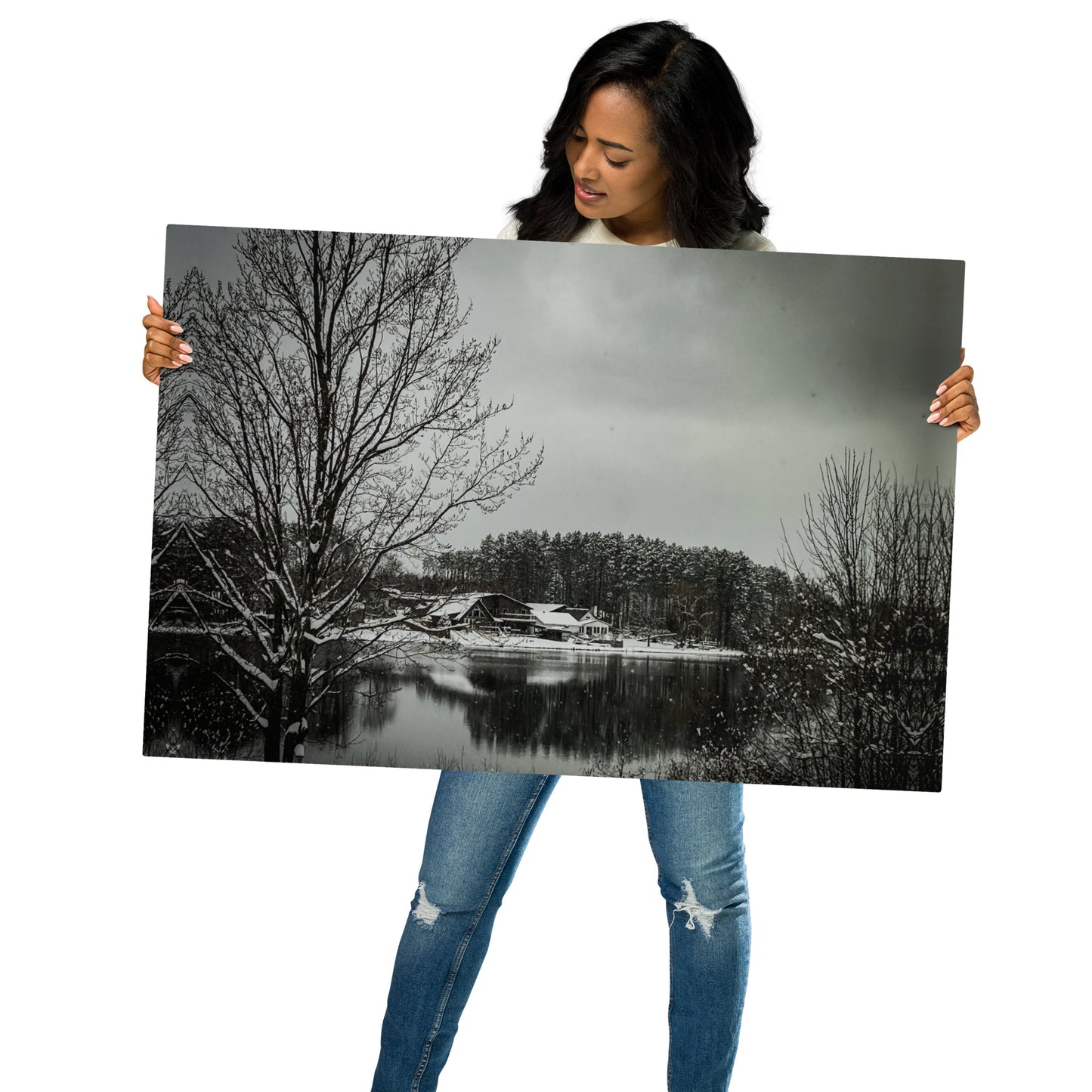 Winter Ni Metal prints