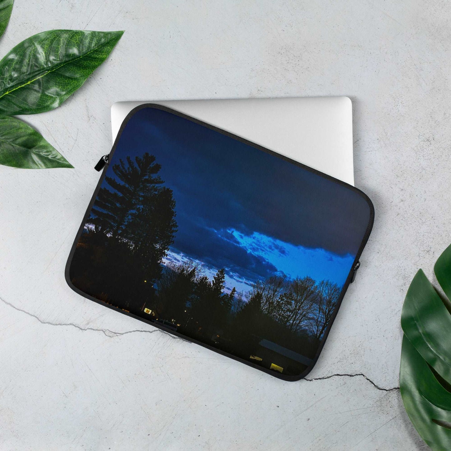 Deep Cyan Sky Laptop Sleeve