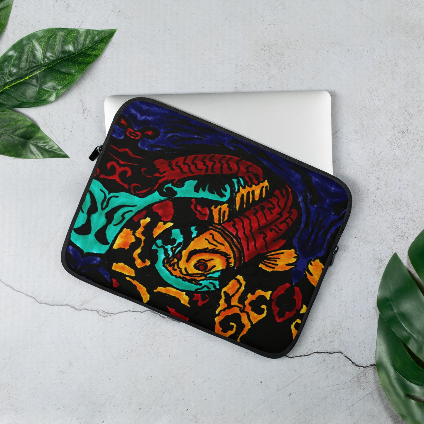 Koi Spiral Laptop Sleeve