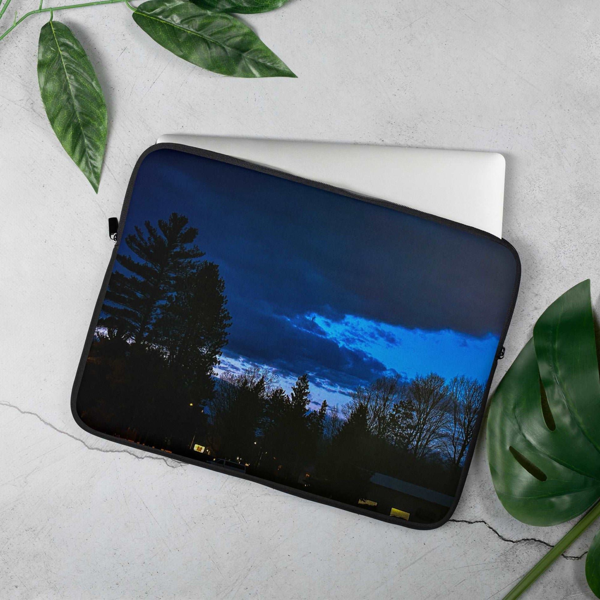 Deep Cyan Sky Laptop Sleeve