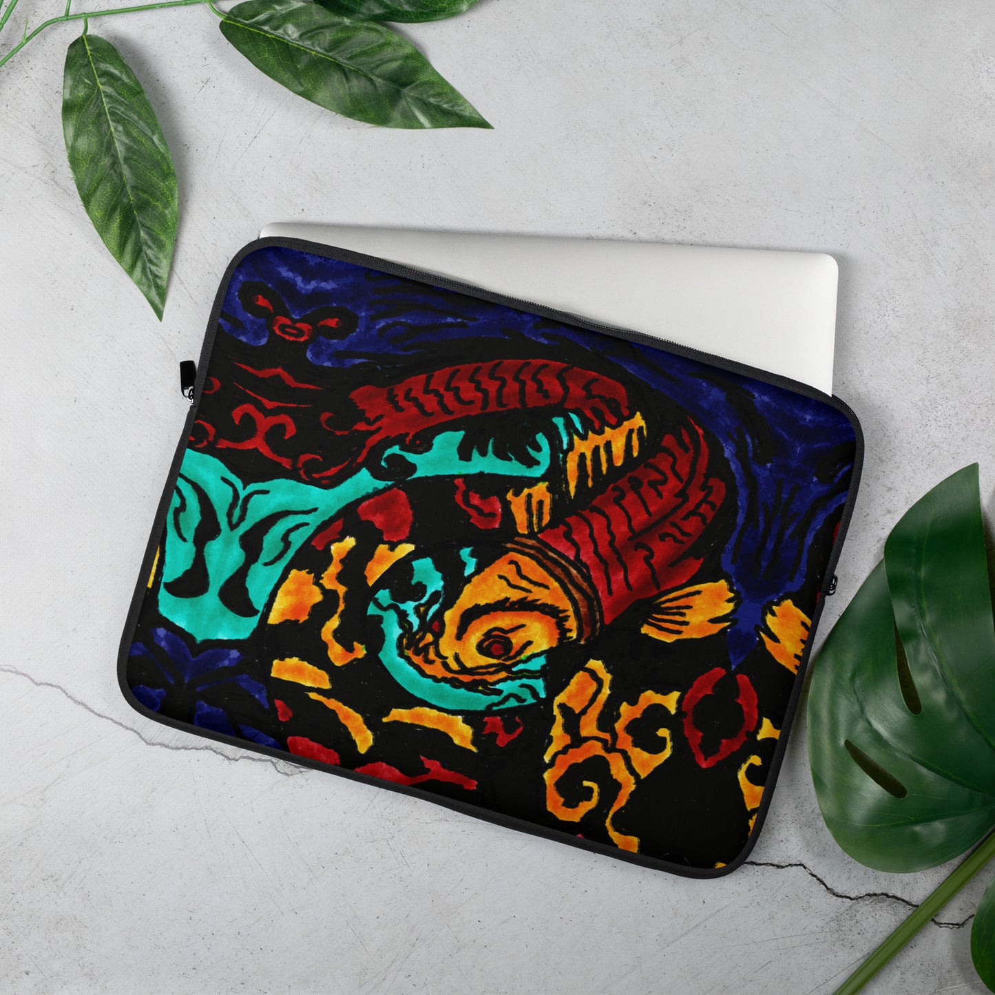 Koi Spiral Laptop Sleeve