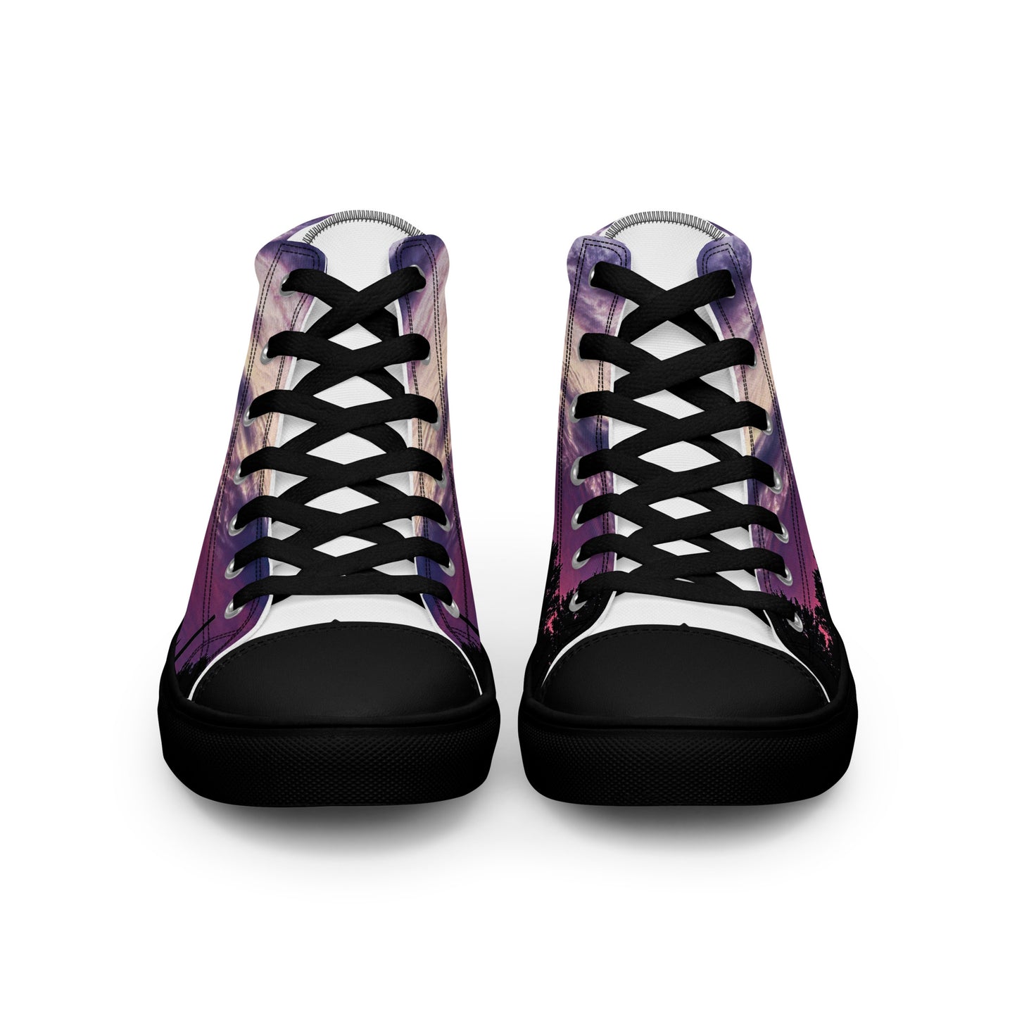 Purple Skylight Men’s high top shoes