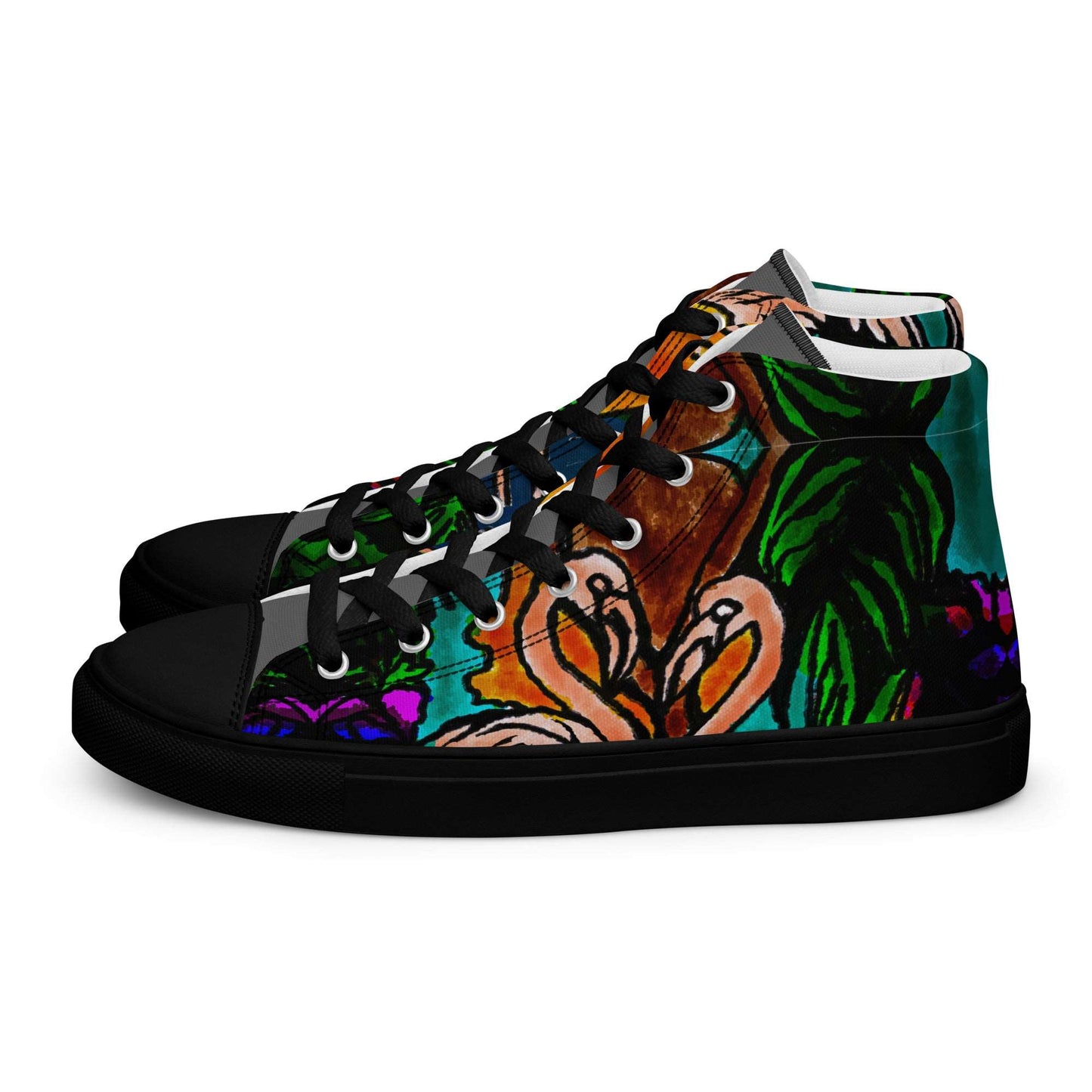 Flamingo Vibe Men’s high top